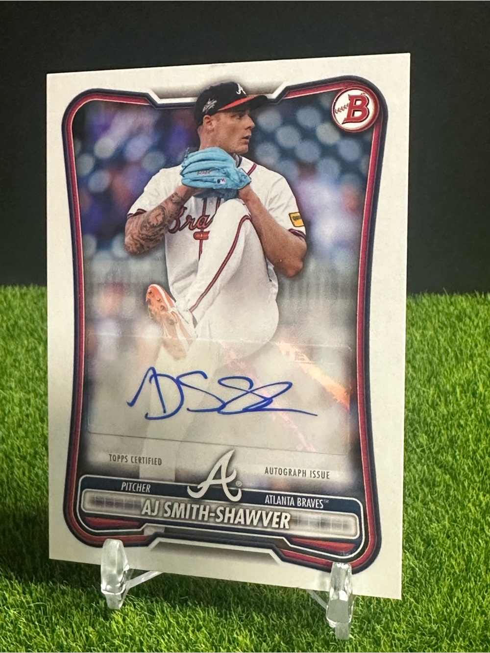 2026 Bowman AJ Smith-Shawver Atlanta Braves Signed “Sticker Auto”